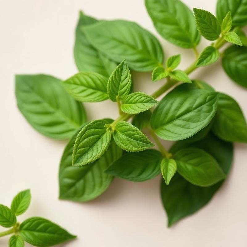 Tulsi — Holy basil, revered in Ayurveda for immune and respiratory support.
